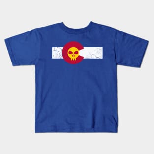 Colorado Flag Sun Kids T-Shirt